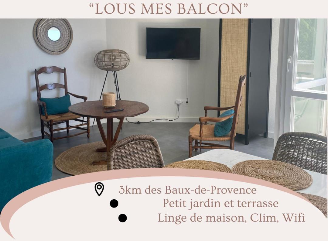 Ferienwohnung "Lou Mes" Les Baux Balcon Exterior foto